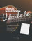 Music notebook Ukulele: v1-2 Large blank sheet music whith 13 tablatures 4 strings and 6 chord diagrams per page with index for Ukulele guitarist | 110 numbered pages + title | picture ukulele