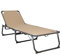 HOMECALL Aluminium-Klappliege, Textilene-Gewebe, 200 x 70 cm, Max. Tragkraft 150 kg - Beige