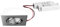 Outdoor LED Einbaustrahler-Set inkl. Konverter, IP65, quadratisch, 230V, 6W 3000K 650lm 38°, schwenkbar 30°, dimmbar, Chrom