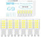 ZEIYEI G9 LED Bulbs, Cool White 6000K, 5W (40-50W Halogen Equivalent), 450LM, Non-Dimmable Flicker-Free, Energy-Saving LED Bulbs, Suitable for Home Decor, Commercial, and Office Lighting-6Pcs