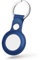 Custodia protettiva in pelle per Apple Airtags, portachiavi in pelle, antigraffio, lavabile, resistente al sudore, per GPS e trova chiavi (blu)