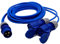 UK Made 2-Way 16 Amp Plug to 2 x 16 Amp Coupler Mains Power Splitter Cable Hookup Lead. (10 Metres)