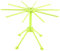 Greensen Secador de pasta, soporte para secar pasta, secador de pasta, barra plegable, herramienta de cocina, 28 x 16,8 cm (verde)