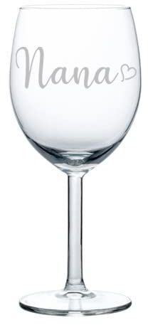 MIP Brand Wine Glass Goblet Nana With Heart (10 oz)