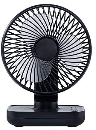 Ventilator Desktop-Ladeventilator OfficeStudents Small Desktop USB-Kleingeräte Hand Ventilatoren Mini (Dark Blue, One Size)