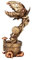 Pacific Giftware Steampunk Figur Fleischfressende Pflanze | Venusfliegenfalle DekoStatue