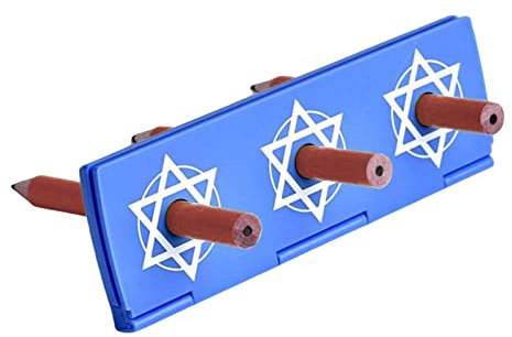 BAOK Zauberstift - Block Penetration Zaubertrick | Klassischer Stift durch DREI Münzen Zaubertrick-Effekt-Stütze Lustige Zauberrequisiten für Erwachsene