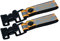 MELOTOUGH Lot de 2 sangles de gants de travail avec pince crocodile pour ceinture à outils (orange réfléchissant)
