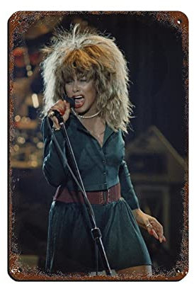 Tina Turner Cover Poster (7) Blechschild Vintage Metall Pub Club Cafe Bar Home Wandkunst Dekoration Poster Retro 20 x 30 cm
