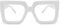Pro Acme Blue Light Blocking Glasses - Big Square Thick Frames Fake Glasses for Women(White)
