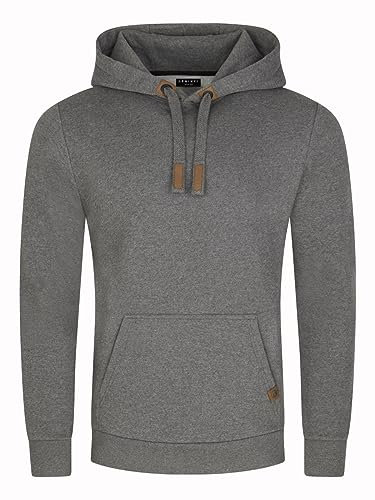 DENIMFY Hoodie Herren Regular Fit DFIvo Kapuzenpullover Pullover Grau 4XL, Größe:4XL, Farbe:Grey Melange Standard 2