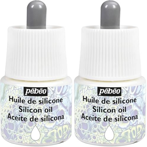 Pébéo Studio Acrylics-Huile de Silicone, Transparent, 45 ml, Set de 45 Pièces (Lot de 2)