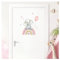 Little Deco Türaufkleber Elefant Regenbogen Wandsticker personalisiert Kinderzimmer Wandtattoo mit Name Babyzimmer Wandaufkleber selbstklebend Deko DL995-01