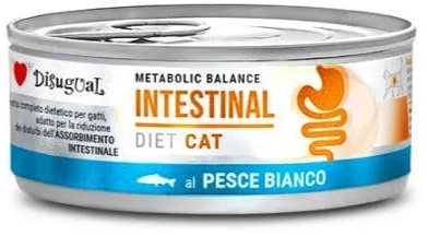 DISUGUAL Diet Cat INTESTINAL Weißer Fisch, 12 x 85 g