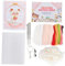 Sluffs Nadelfilz-Schafpuppe mit Zeichnungen, Stocherwerkzeug, bunte Schafpuppe, DIY-Herstellungsmaterialpaket für Heimdekoration, Geschenk (205#月Aries咩咩)