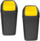Set de 2 Cubos - Papeleras con tapa basculante de 15L/u color amarillo