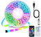 TV LED Lights, 5m USB TV Backlights Lighting for 55-70 inch TV with Remote and APP Control Bluetooth Music Sync Color Changing RGB Led Strip Lights for Home TV Christmas Decoration