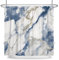 ASDCXZ Cortina de ducha de mármol, 180 x 200 cm, moderna, abstracta, natural, azul, blanco, marrón, aspecto de mármol, textura, lavable, cortina de ducha de baño, poliéster, tela impermeable, cortina