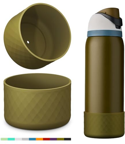 YOUCOX Silicone Boot for Owala Water Bottle 32 oz, 2PCS Anti-Slip Protective Sleeve for FreeSip/Twist/Flip Water Bottles, BPA Free, Dishwasher Safe, Bottom Bumper Cover Cup Accessories