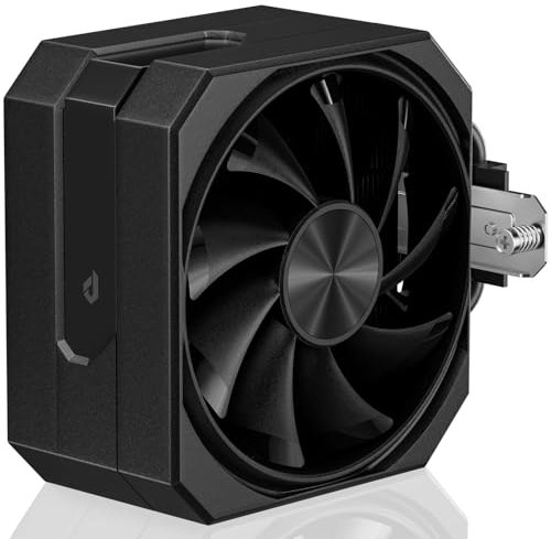 upHere gaming up1K4 Black CPU Air Cooler, 4×Ф6mm Heatpipes CPU Cooler, PWM 120mm Fan Computer Cooling, TDP 230W, Intel LGA 1851/1700/2011/2066(X79/X99), AMD AM5/AM4(No-detach Fan Installation)