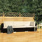 Buzaza 3-TLG. Garten-Sofagarnitur mit Auflagen Garden Sofas TerrassenmöBel Lounge GartenmöBel Set Lounge Garnitur Set Sofa Balkon Poly Rattan Schwarz
