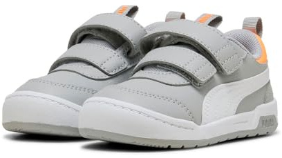 PUMA MULTIFLEX 2 SL V Inf, Sneaker Unisex-Bimbi 0-24, Gray Echo White, 26 EU