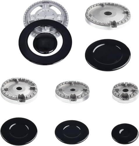 Ataoyus Juego de Sombreros de Cocina de aleación de Zinc para Horno, quemadores Cocina Gas, Estufa de Gas, Quemador(B)