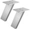 1 Paar (2 Stück) SOTECH Barkonsolen COUNTER - Design trifft auf Funktion - Alu massiv EV1 - Höhe 178 mm schräg 60° - Thekenkonsole Tresenfuß Bar-Konsole