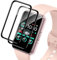 Carantee 2 Stück für Panzerglas für Samsung Watch Fit 3 Schutzfolie, Ultraklarem Antifouling Displayschutzfolie für Samsung Watch Fit 3, Stoßfeste Sensitive Touch Samsung Watch Fit 3 Schutzglas Folie