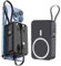 Power Bank,Magnetic Fast Charging,with Built-in Cables, energy material, two-way output, lightning speed， USB-C Input & Output,Battery Pack for iPhonePro/MAX (Black)