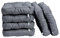 TexDeko® 6er Pack Premium Stuhlkissen 50x50x12 cm Sitzauflagen Polsterauflagen UV-Schutz & Wasserabweisend Bodenkissen Outdoor/Indoor Loungekissen für Garten, Freizeit & Sommer (Grau)