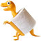 Porte-papier toilette dinosaure, distributeur de rouleaux décoratifs, étagère unique de salle de bain, 24 cm, rangement amusant des mouchoirs, support de serviette élégant pour cuisine, maison et