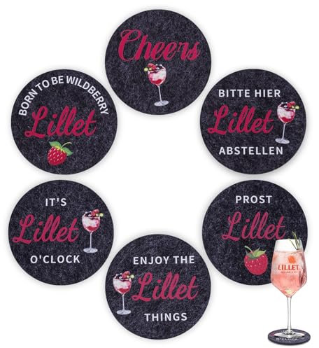 Aperol Geschenk, Getränkeuntersetzer Aperol, 6 Stück Filzuntersetzer mit Sprüchen, Aperol Untersetzer aus Filz Aperol Geschenk für Aperolliebhaber, Geschenkidee für Frauen Männer