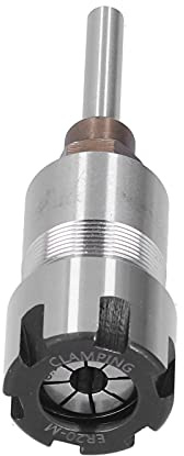 Keenso Router Bit Extension Converter ER20 Federscharfall mit Schraubenschlüsselmutter, Materialien (1/4 Griff 5 Stück-ER20)
