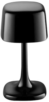 APS 17121 SOHO Kabellose USB-C Tischleuchte, Fartemperatur und Helligkeit einstellbar, spritzwasssergeschützt IP 54, inkl. Dockinstation und Fernbedienung, Farbe: schwarz