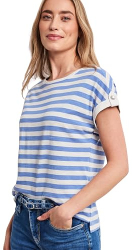 Damen Dropped Shoulder Shirt mit Streifen