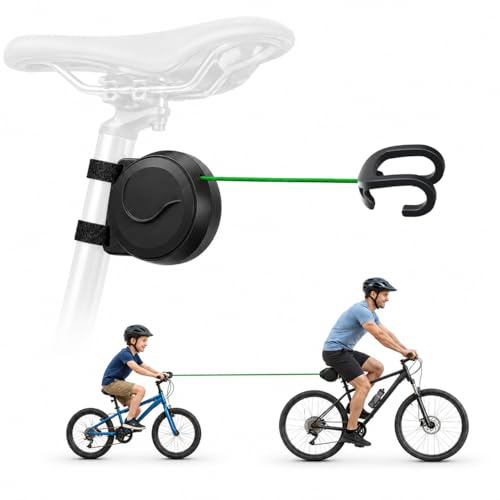 AURORIONCG Kinder Fahrrad Abschleppseil, 2,5m Elastisches Zugseil für MTB