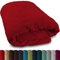 Lanudo® Pure Luxus Line XXL Saunahandtuch mit Bordüre 80x200-100% Baumwolle Frottee Handtücher rot - Badetuch Badehandtuch Strandtuch groß - großes Saunatuch Damen Herren Badetücher Sauna Handtuch