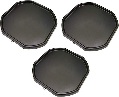 KetoPlastics Pack Of 3 Large Black Plastic Builders Building Material Children Kids Play Mixing Tray Spot for Cement Mortar Sand Plastering Toy Fun Game School Play Time MIXING TRAY