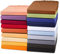 aqua-textil Exclusiv Spannbettlaken Doppelpack 90x200-100x220 cm schwarz Jersey Baumwolle 230g/qm Spannbetttuch Elastan Laken