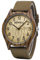 BEWELL Herren Uhr Aus Holz Analog Japanisches Quarzwerk mit Nylon Armband Rund Holzarmbanduhren für Männer (Braun)