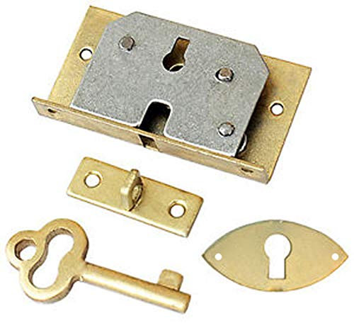 Serratura a scrigno con targhetta (1, targa ottonata)