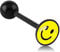Inoki - Barbell de langue acrylique logo disque Smile