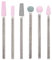 6Pcs Kit de brocas para uñas de acero inoxidable, Accesorios de broca para manicura(JG#5)