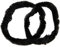 BikeParts Nabenputzringe 1 Paar f. Getriebenaben + Nabendynamo schwarz+Flicken