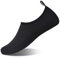 Swimming Water Shoes Mens Womens Outdoor Swim Socks Skin Shoes for Beach Snorkeling Surfing Diving Yoga Exercise(XBL Black, 6.5/7.5UK=40/41EU)