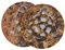 Speckstein, geschnitzte Altarkachel, 2 Stück, 7,6 cm (3 Zoll) (Triquetra)