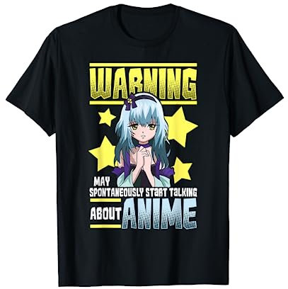 Anime Tshirts Women Warning May Spontaneously Start Talking T-Shirt