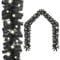 vidaXL Christmas Garland with LED Lights - 5m Black - Easy to Shape - 75 LEDs - 450 Branches - USB Connection - Low Power Consumption
