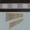 Zagora Dekorpaneele Bordüre mit Ornament Blüten-Mush - 4 Stück zu je 50x8x0,3cm
